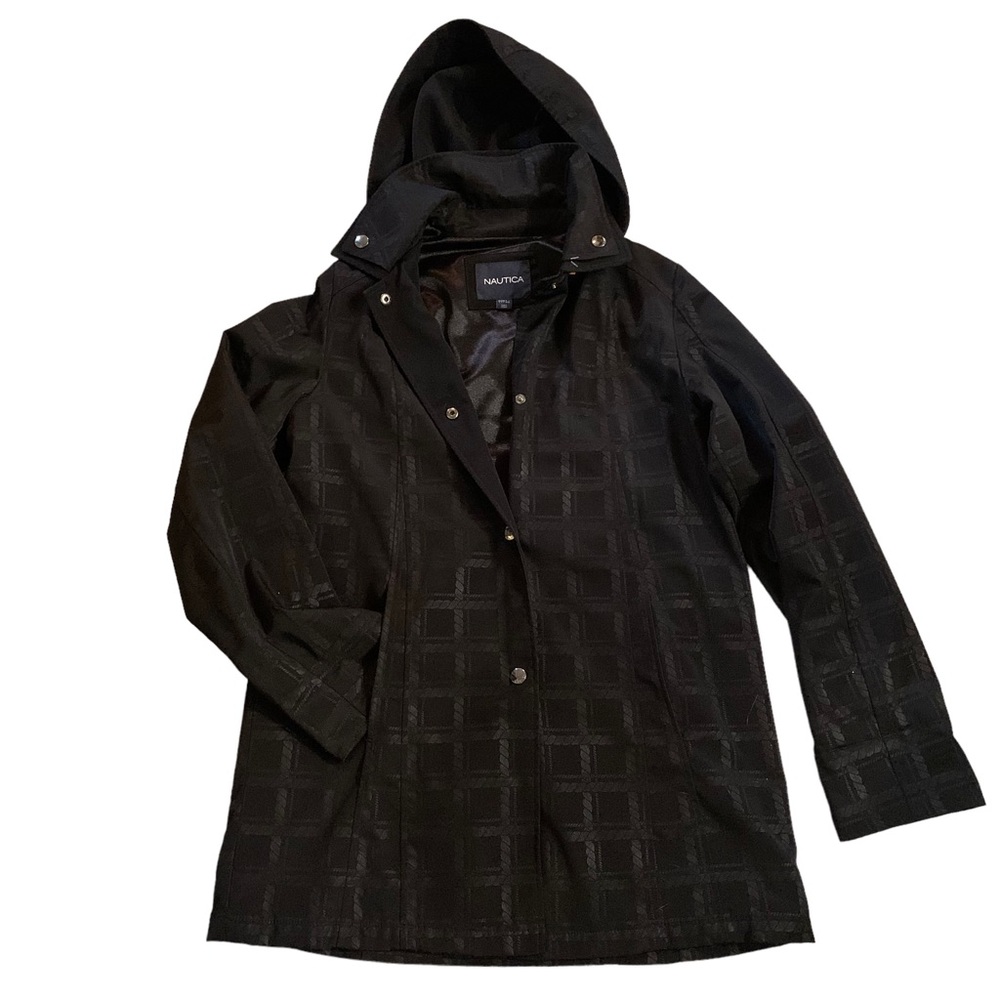 Nautica black rain/utility jacket